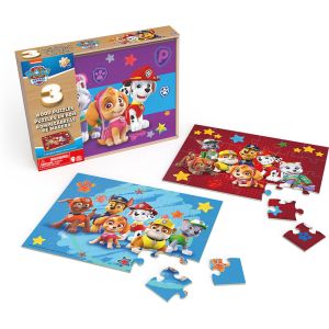 Paw Patrol – Holzpuzzle 3er-Set