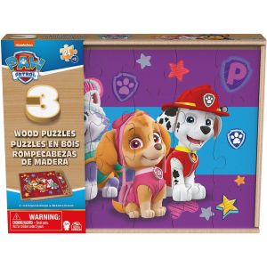 Paw Patrol – Holzpuzzle 3er-Set