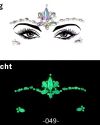 Gesicht Diamanten Sticker Glow