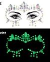 Gesicht Diamanten Sticker Glow